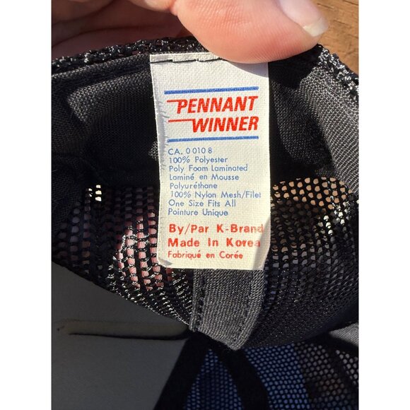 80s Auto Trader Original Snapback Cap Hat K-Brand Black Gold Patch Made in Korea - Picture 7 of 7